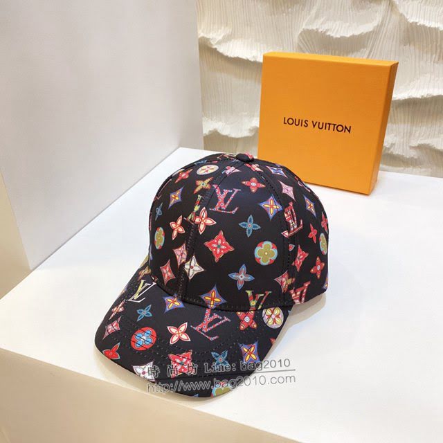 LV男女同款帽子 路易威登新款印花棒球帽鴨舌帽  mm1220